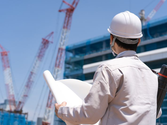 物流倉庫の新築工事における建築施工管理業務の求人画像